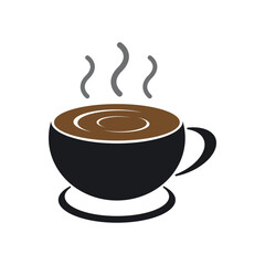 Coffee Glass Logo Template Icon