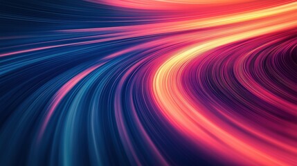 Colorful Abstract Light Waves