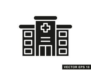 Hospital line icon. Hospital icon logo