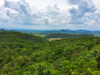 Obraz premium When we are on top of one mountain and look at other mountains