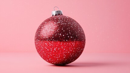 The Red Glitter Christmas Ornament