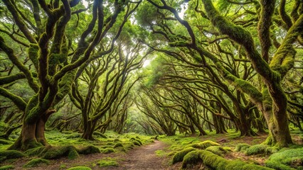 Obraz premium Lush forest landscape on El Hierro Island