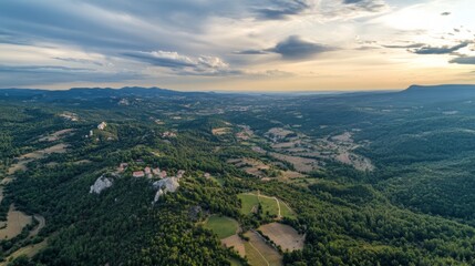 Drone footage from Laragne-Monteglin, France