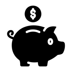 piggy bank Solid icon