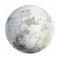 Fototapeta premium A textured sphere resembling a celestial body, likely representing a planet or moon.