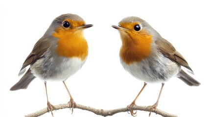 Erithacus rubecula, alone