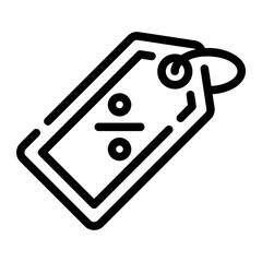 discount Line Icon