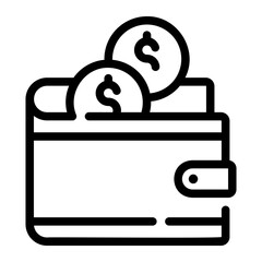 wallet Line Icon