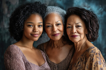 A Black Family Portrait Celebrating Generations of Women on Mother's Day