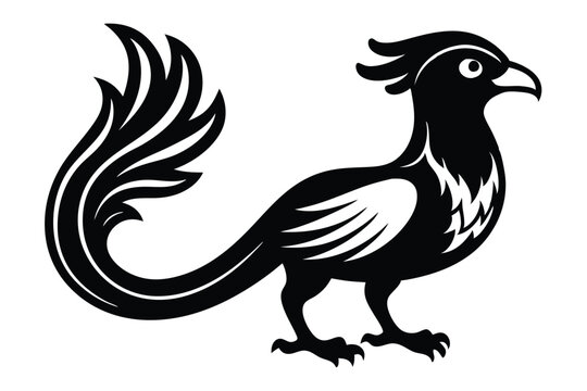 recommend clip art: Solid color Quetzal animal vector design