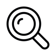 Well designed icon of magnifier, editable vector
