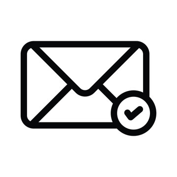 recommend clip art: An email symbol with a check mark indicating verified or approved communication