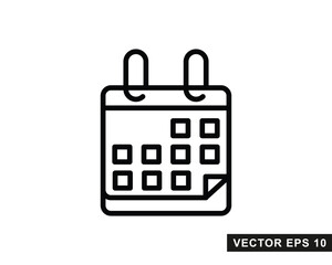 Calendar Icon isolated symbol