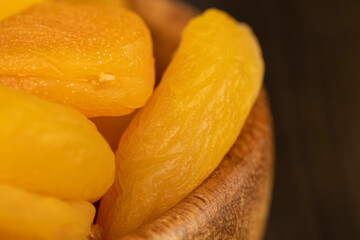 sweet dried fruits dried pieces of pitted apricots