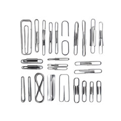 set of clips isolate transparency background