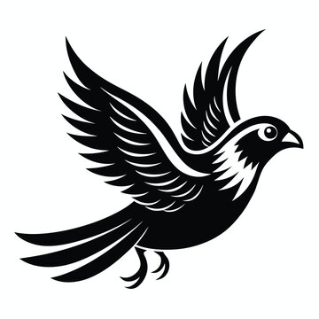 recommend clip art: Solid color Quail animal vector design
