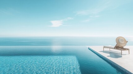 Infinity Pool Overlooking Calm Ocean
