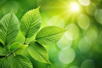 Fototapeta na wymiar Macro green leaves background eco friendly growth