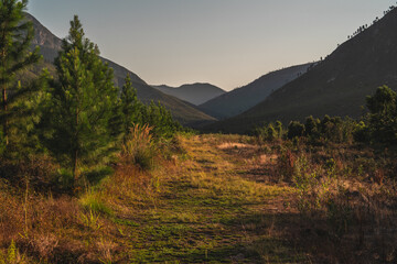 sunrise in the mountains
