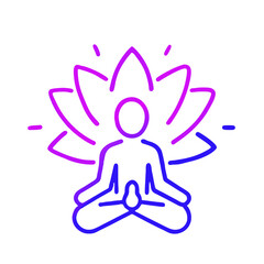 Esoteric Hand Symbol with Spiral for Yoga and Spiritual Awakening