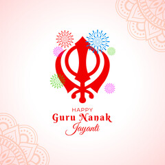 Vector illustration of Guru Nanak Gurpurab social media template