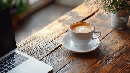 Coffee Break with Laptop