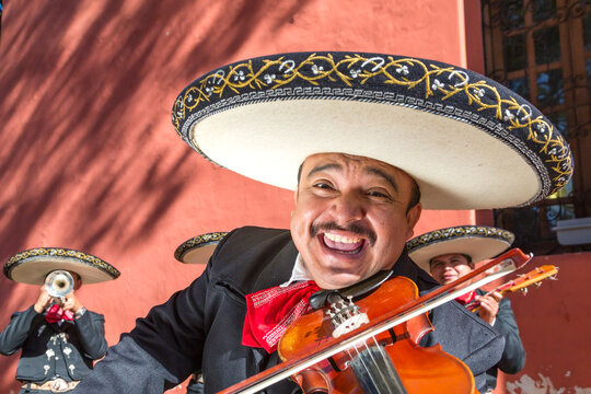 Traditional mexican Mariachi group in Merida, Yucatan, Mexico