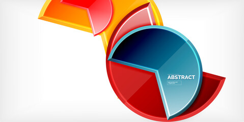 Trendy round shapes with triangular angle design element. Vector Illustration For Wallpaper, Banner, Background, Card, Book Illustration, landing page