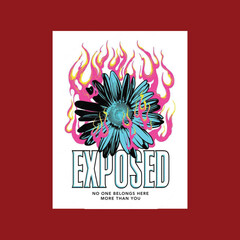 exposed t shirt design.eps