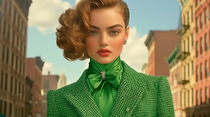 person in the city,generated ai