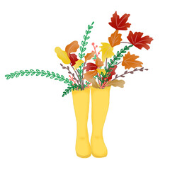 Rain Boots With Maples