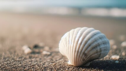 deliocios white oyster shell food on the beach