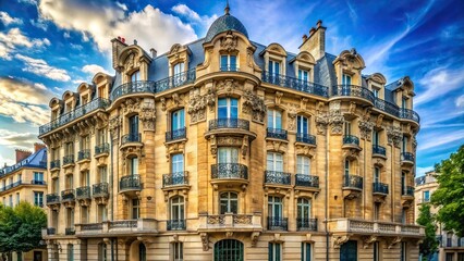 Fototapeta premium Magnificent art nouveau Lavirotte building on Rapp Avenue in Paris