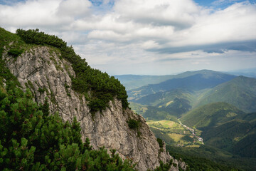 Views of Velky Rozsutec in Mala Fatra National Park