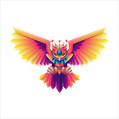 Fototapeta premium Owl Gradient Logo Template