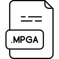 Fototapeta premium MPGA Icon