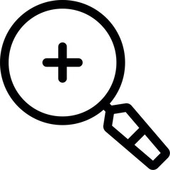 Fototapeta premium Zoom In Icon