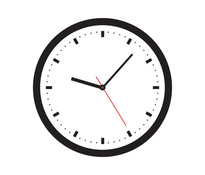 recommend clip art: Wall clock. Simple wall clock. Minimalist watch. Classic design wall clock. Analog clock. Vector illustration