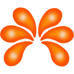 Hand drawn water drops