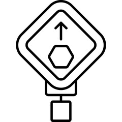 Stop Ahead Icon