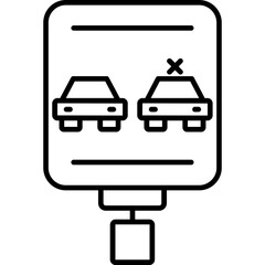 No Overtaking Icon