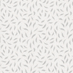 Seamless leaf pattern. Vintage floral background. Fabric design with floral elements in neutral colors.