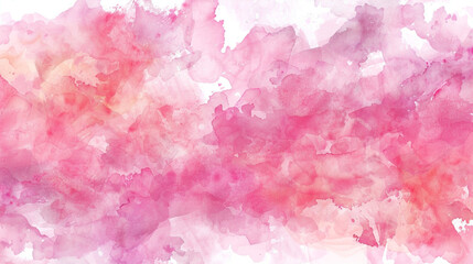 Fototapeta premium Pink red rectangular watercolor background. Festive day concept banner. For text and greeting card