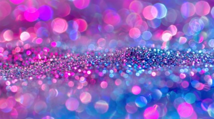 Colorful Glitter Bokeh Background for Creative Projects