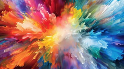 Colorful Burst of Abstract Art for Creative Projects