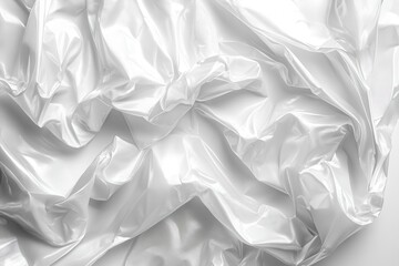 Obraz premium textured white plastic film wrap background soft and inviting ideal for various design applications and product displays
