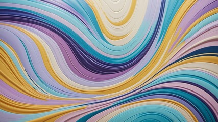 Obraz premium Vibrant Swirling Abstract with Lavender, Cyan, MistyRose, Gold, Goldenrod, silver, and Metallic Gold