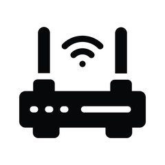 A WiFi router, representing wireless connectivity or internet services