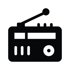 A traditional radio device used for broadcasting and receiving signals