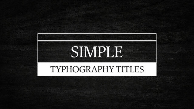 Elegant Simple Title 02